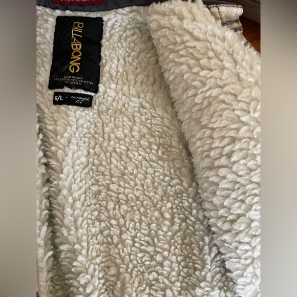 Boys Sherpa lined plaid jacket Billabong - Picture 3 of 5